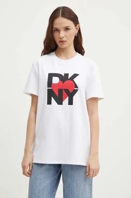 Zdjęcie produktu Dkny t-shirt HEART OF NY damski kolor biały D2B4A143