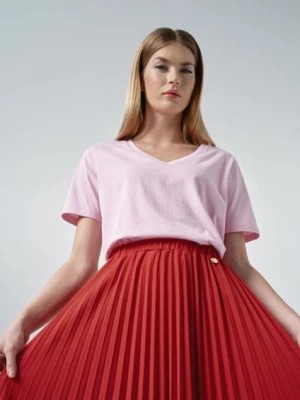 Zdjęcie produktu Długa czerwona plisowana spódnica OCHNIK