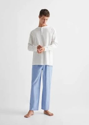 Zdjęcie produktu Długa piżama w paski MANGO TEEN