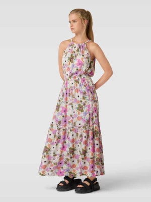 Zdjęcie produktu Długa sukienka z czystej wiskozy z kwiatowym wzorem na całej powierzchni edc by esprit
