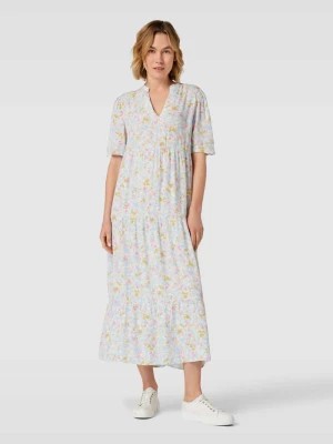 Zdjęcie produktu Długa sukienka z efektem stopniowania i wzorem na całej powierzchni Christian Berg Woman Selection