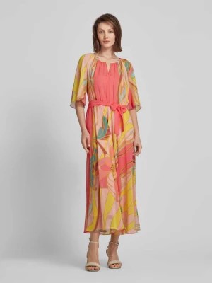 Zdjęcie produktu Długa sukienka z kwiatowym wzorem model ‘FERIALE’ Pennyblack