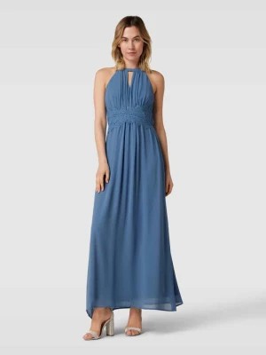 Zdjęcie produktu Długa sukienka z obszyciem koronką model ‘MILINA’ Vila