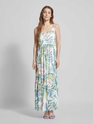 Zdjęcie produktu Długa sukienka z wiskozy w kwiatowy wzór MORE & MORE