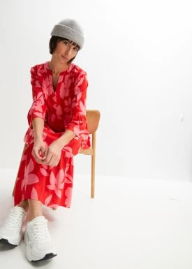 Zdjęcie produktu Długa sukienka ze zrównoważonej wiskozy bonprix