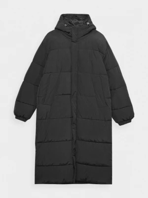 Zdjęcie produktu Długi płaszcz puchowy z wypełnieniem syntetycznym wodoodporny męski - czarny OUTHORN