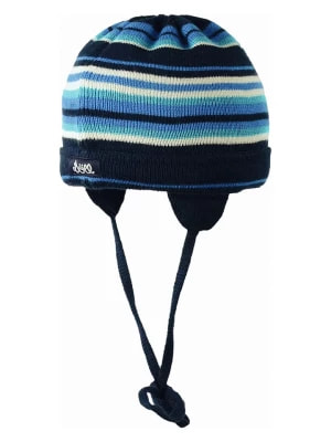 Zdjęcie produktu Döll Dzianinowa czapka w kolorze granatowo-turkusowym rozmiar: 45 cm