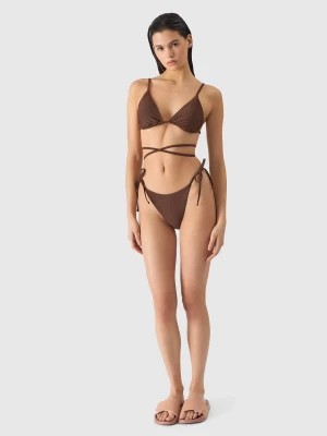 Zdjęcie produktu Dół od bikini damski - brązowy 4F