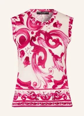 Zdjęcie produktu Dolce & Gabbana Dzianinowy Top Z Jedwabiu pink