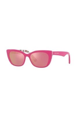 Zdjęcie produktu Dolce & Gabbana okulary przeciwsłoneczne dziecięce kolor fioletowy 0DX4427