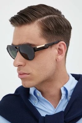 Zdjęcie produktu Dolce & Gabbana okulary przeciwsłoneczne męskie kolor brązowy