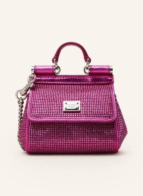 Zdjęcie produktu Dolce & Gabbana Torebka Sicily Mini Wykończona Cekinami pink