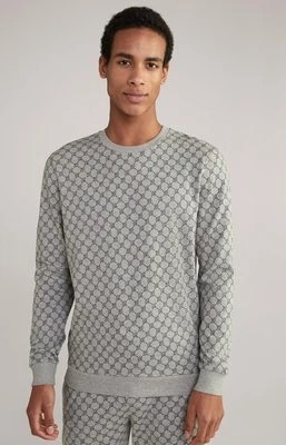 Zdjęcie produktu Domowa bluza w jasnoszarym melanżowym kolorze ze wzorem Joop