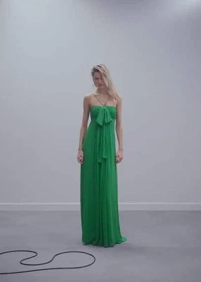Zdjęcie produktu Drapowana sukienka z kokardą Mango