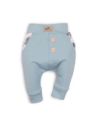 Zdjęcie produktu Dresowe spodnie niemowlęce - niebieskie NINI
