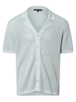 Zdjęcie produktu Drykorn Koszula męska - Ray Mężczyźni Regular Fit Bawełna niebieski wypukły wzór tkaniny,