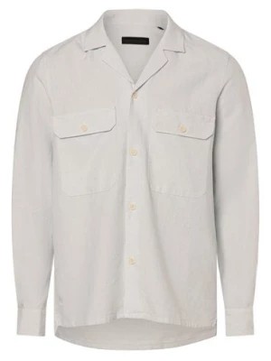 Zdjęcie produktu Drykorn Koszula męska z zawartością lnu - Hallek Mężczyźni Regular Fit Bawełna niebieski|biały w paski,
