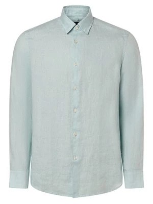 Zdjęcie produktu Drykorn Lniana koszula męska - Ramis Mężczyźni Regular Fit len zielony jednolity,