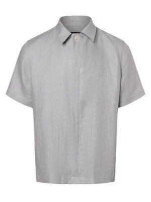Zdjęcie produktu Drykorn Męska koszula lniana - Teed Mężczyźni Regular Fit len szary jednolity,