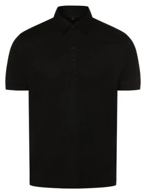 Zdjęcie produktu Drykorn Męska koszulka polo - Garry Mężczyźni Bawełna czarny jednolity,