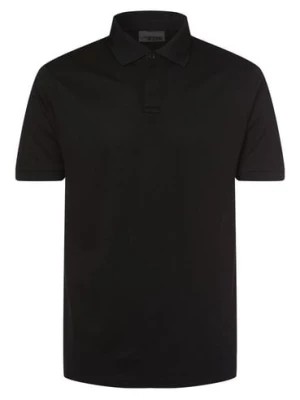 Zdjęcie produktu Drykorn Męska koszulka polo Mężczyźni Bawełna czarny wypukły wzór tkaniny,