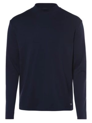 Zdjęcie produktu Drykorn Męska koszulka z długim rękawem Mężczyźni Dżersej niebieski jednolity,