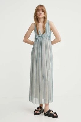 Zdjęcie produktu Drykorn sukienka MAURIA kolor niebieski maxi rozkloszowana 152148 60605