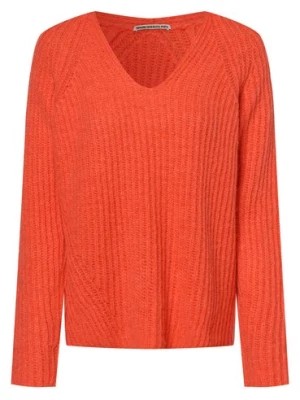 Zdjęcie produktu Drykorn Sweter damski z dodatkiem alpaki Kobiety pomarańczowy|wyrazisty róż jednolity,