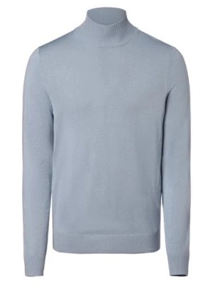 Zdjęcie produktu Drykorn Sweter męski Mężczyźni wełna ze strzyży niebieski jednolity,