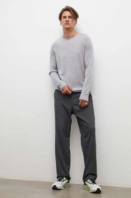 Zdjęcie produktu Drykorn sweter wełniany męski kolor szary lekki
