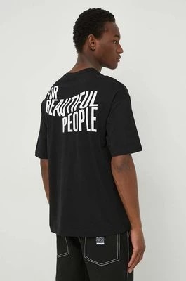 Zdjęcie produktu Drykorn t-shirt bawełniany ANAYO_FBP męski kolor czarny z nadrukiem 52015549293