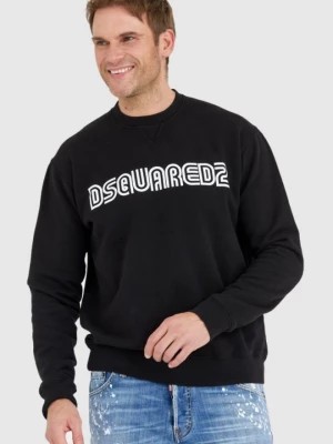 Zdjęcie produktu DSQUARED2 Czarna bluza męska z logo outline