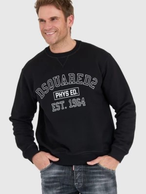 Zdjęcie produktu DSQUARED2 Czarna bluza męska z logo phys ed.