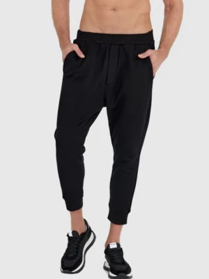 Zdjęcie produktu DSQUARED2 Czarne spodnie męskie relax dean joggers