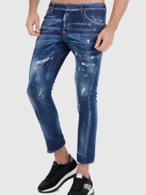 Zdjęcie produktu DSQUARED2 Granatowe jeansy sexy twist jean