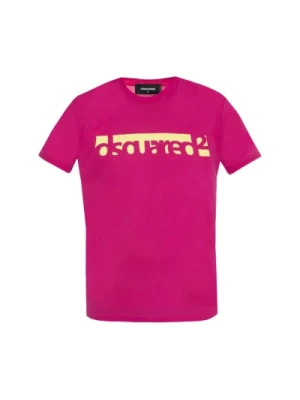 Zdjęcie produktu Dsquared2, Różowa koszulka - S71Gd0648 - Wyprodukowana we Włoszech Pink, male,