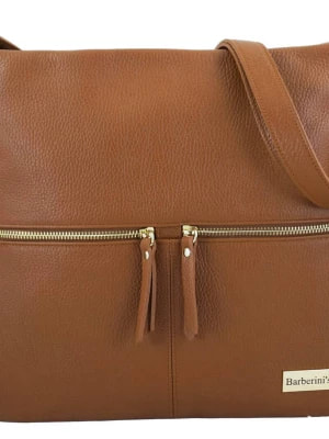 Zdjęcie produktu Duża klasyczna torba na ramię - Brązowa jasna Merg
