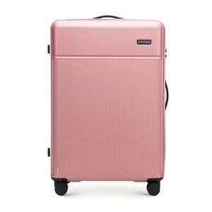 Zdjęcie produktu Duża walizka z ABS-u z pionowymi paskami różowa Wittchen