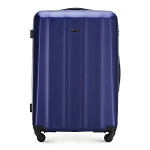 Zdjęcie produktu Duża walizka z polikarbonu fakturowana niebieska Wittchen