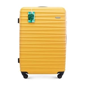 Zdjęcie produktu Duża walizka z zawieszką żółta Wittchen
