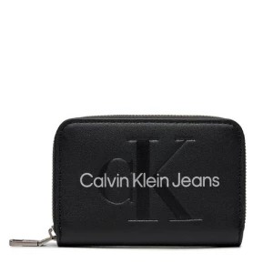 Zdjęcie produktu Duży Portfel Damski Calvin Klein Jeans Sculpted Med Zip Around Mono K60K607229 Black/Metallic Logo 0GL