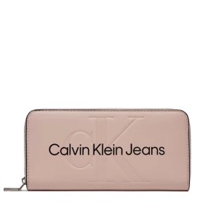 Zdjęcie produktu Duży Portfel Damski Calvin Klein Jeans Sculpted Mono Zip Around Mono K60K607634 Różowy