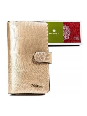Zdjęcie produktu Duży, skórzany portfel damski w orientacji pionowej - Peterson