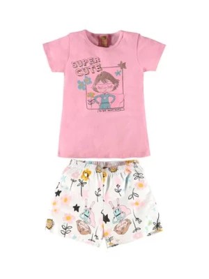Zdjęcie produktu Dwuczęściowa bawełniana piżama dziewczęca z nadrukiem Up Baby