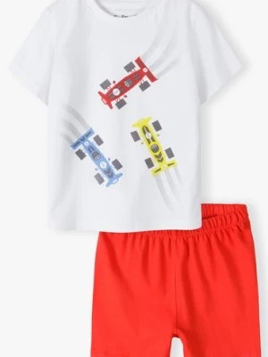 Zdjęcie produktu Dzianinowa piżama dla chłopca - Auta - 5.10.15.