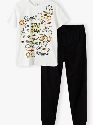 Zdjęcie produktu Dzianinowa piżama dla chłopca - Grafiti 5.10.15.