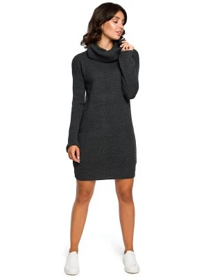 Zdjęcie produktu Be Wear Dzianinowa sukienka w kolorze grafitowym rozmiar: onesize