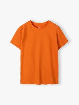 Zdjęcie produktu Dzianinowy pomarańczowy t-shirt - unisex Lincoln & Sharks by 5.10.15.