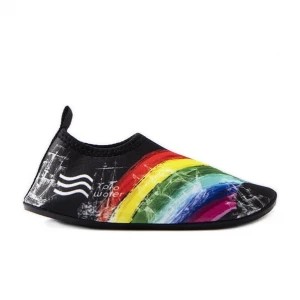 Zdjęcie produktu Dziecięce kolorowe buty do wody Slipen czarne czarne Inna marka