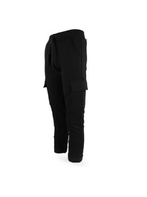 Zdjęcie produktu Dziewczęce spodnie dresowe bojówki czarne TUP TUP